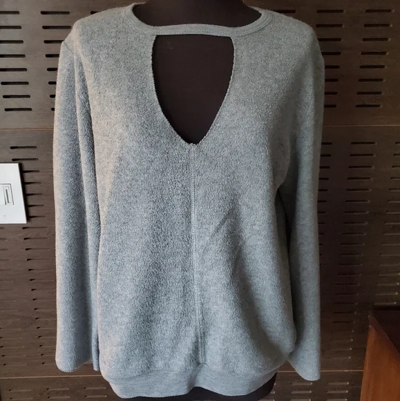 PST Project social LA keyhole cut out Pullover Sweatshirt Sz Small - Picture 3 of 7